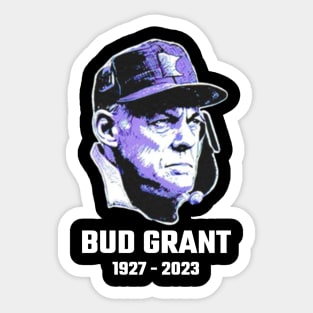 Bud Grant 1926-2023 Sticker